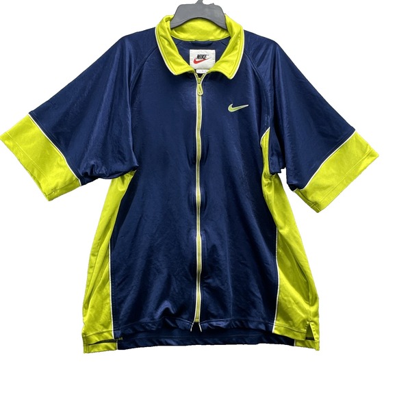 Nike Other - Vintage Nike Air Short‎ Sleeve Jacket Large Warm Up Performance Sportswear 90's